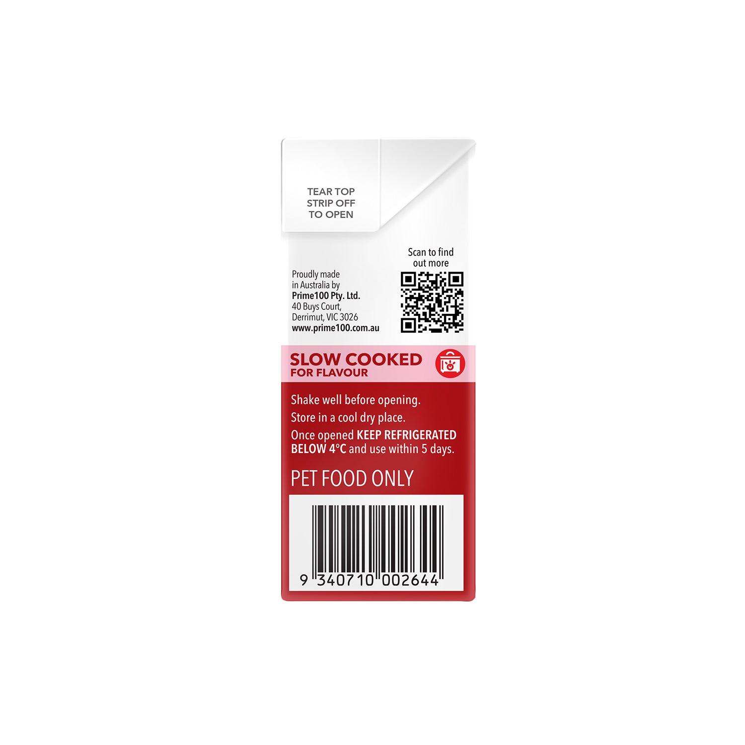 SPD™ Slow Cooked Beef & Carrot 354g | Prime100