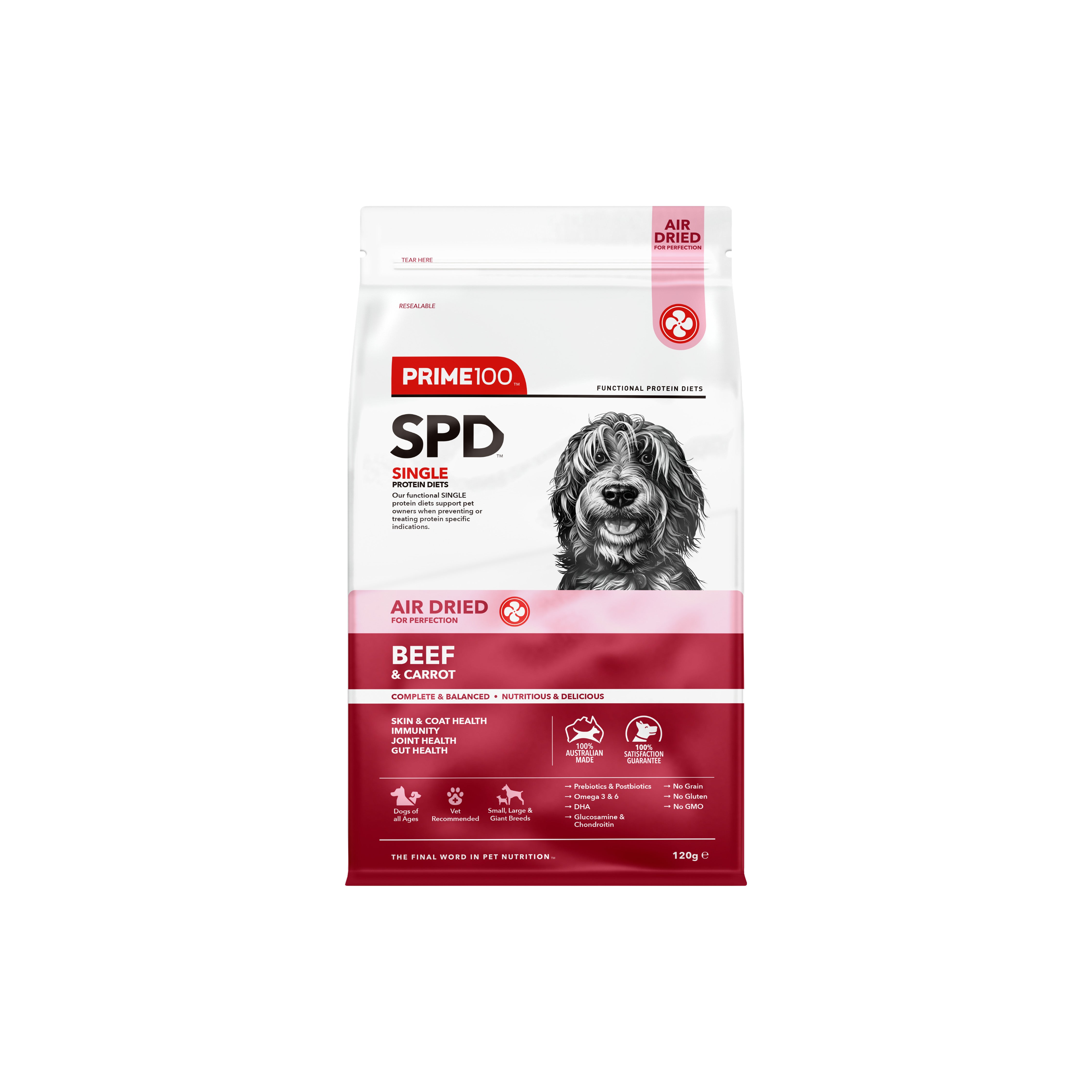 SPD™ Air Dried Beef & Carrot 120g