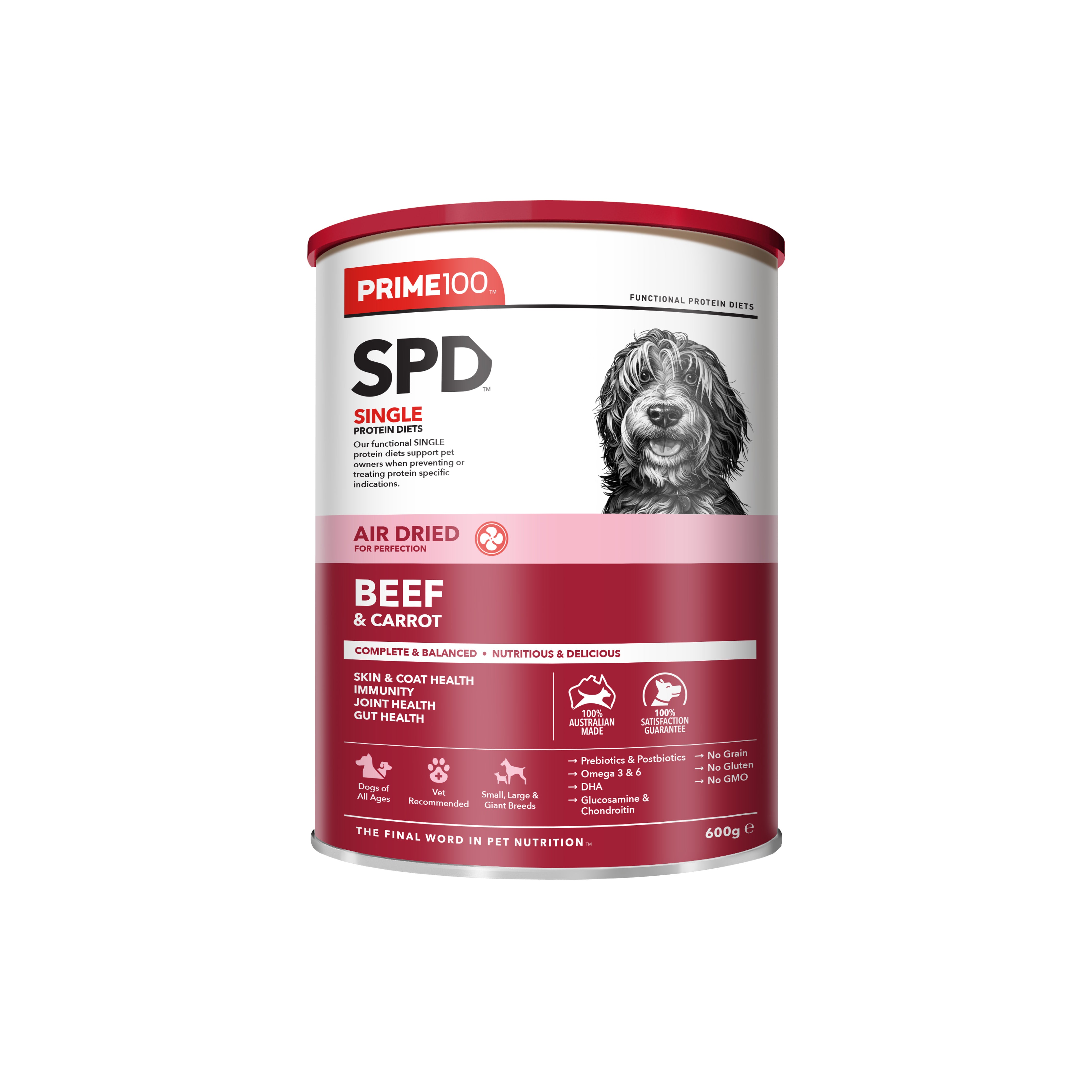 SPD™ Air Dried Beef & Carrot 600g