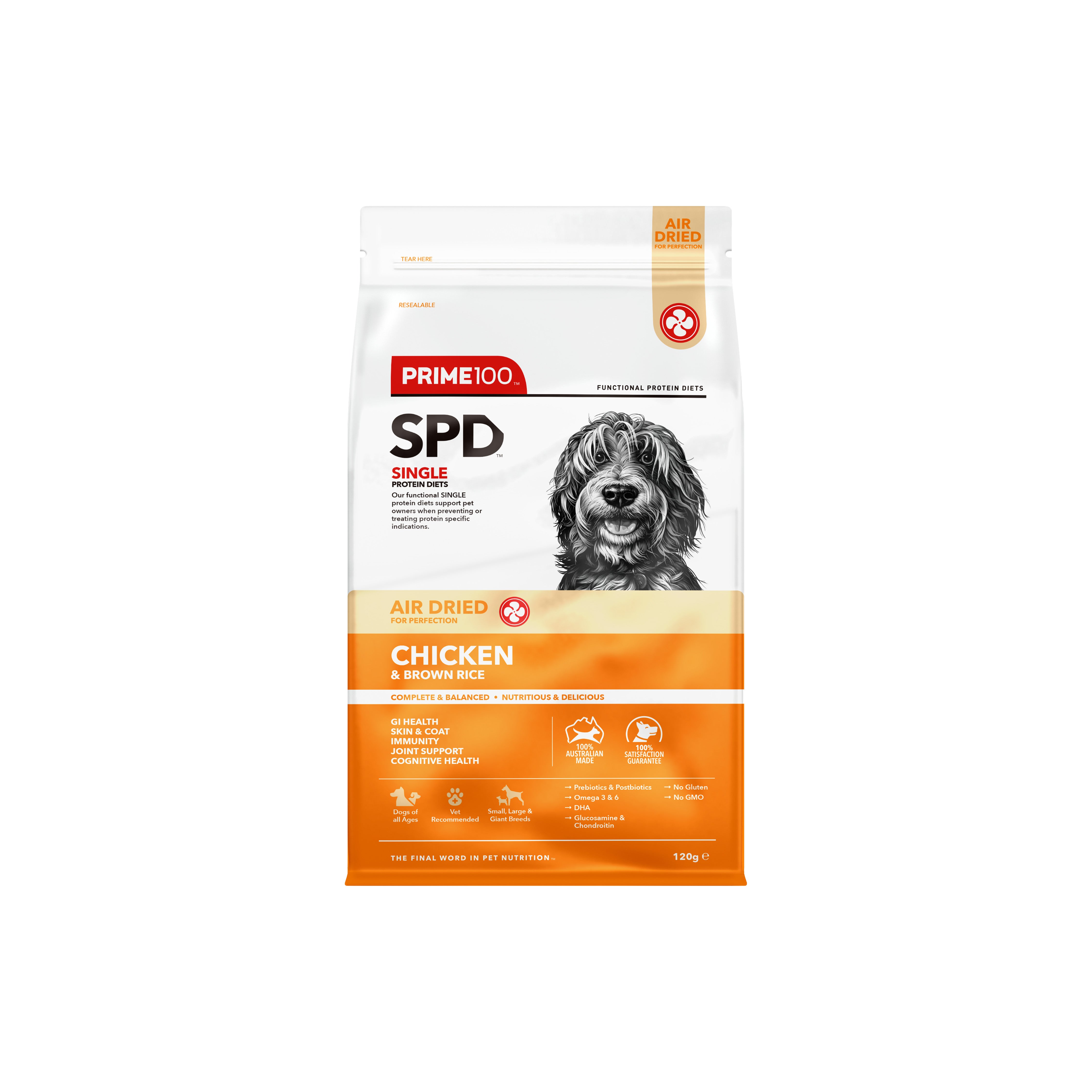SPD™ Air Dried Chicken & Brown Rice 120g