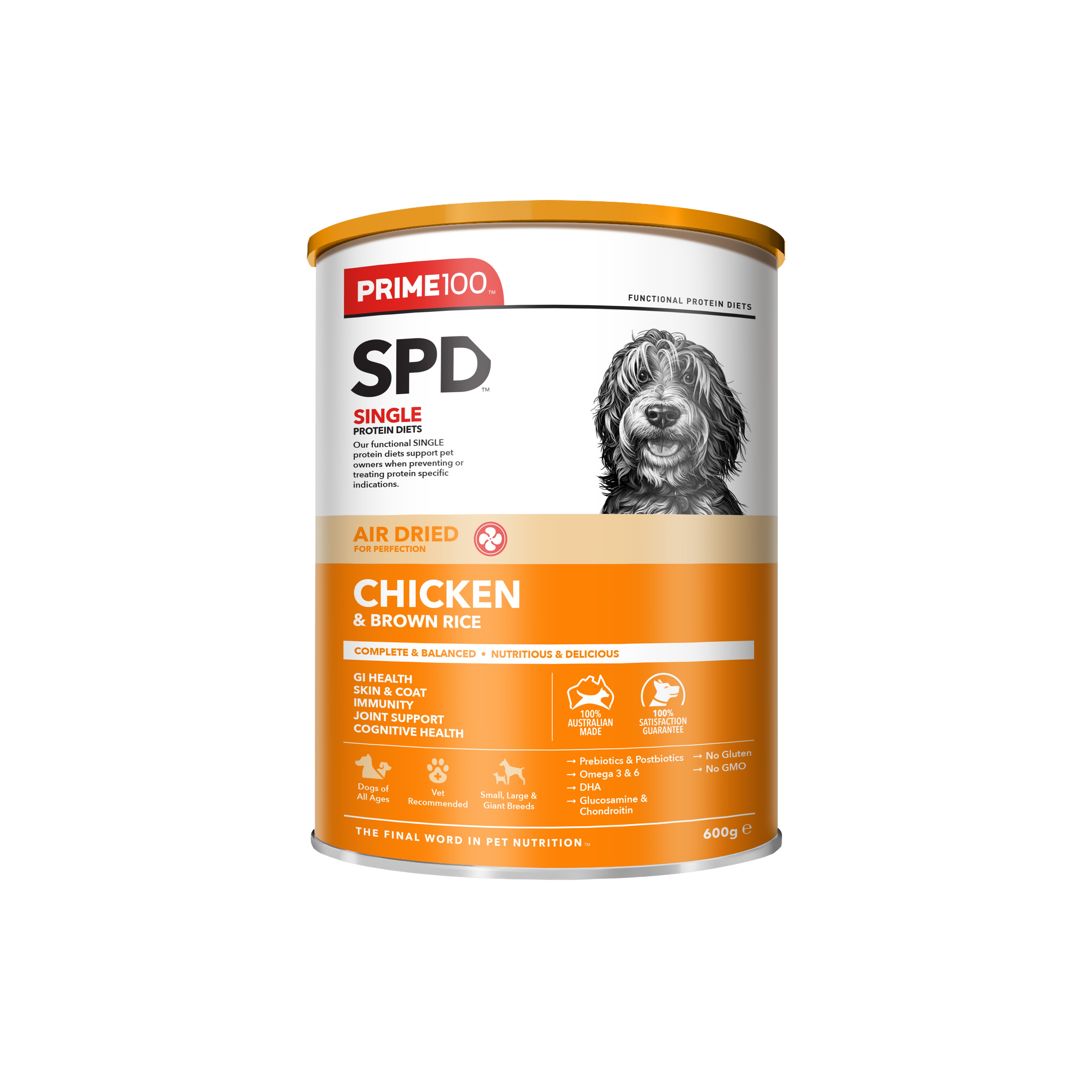 SPD™ Air Dried Chicken & Brown Rice 600g