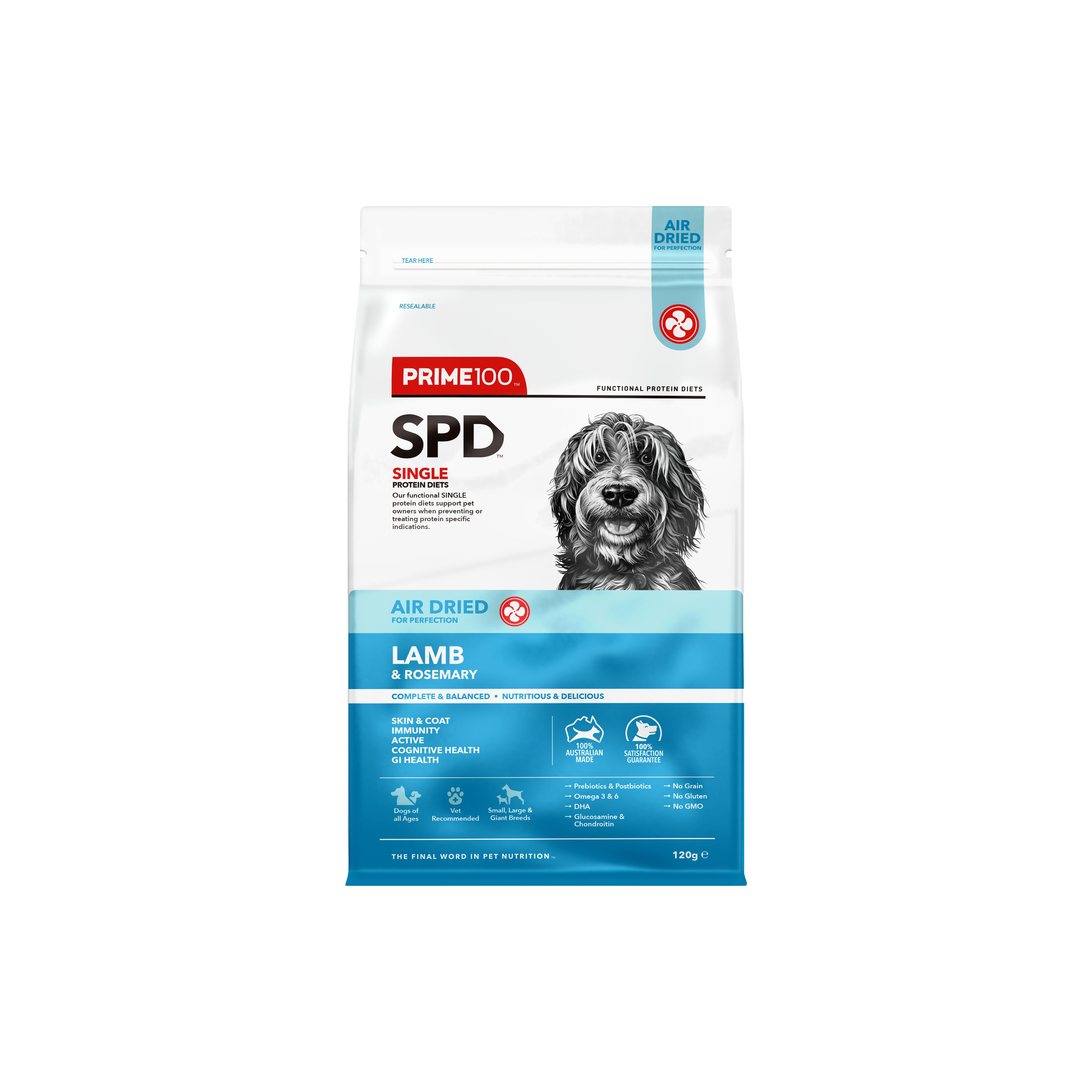 SPD™ Air Dried Lamb & Rosemary 120g
