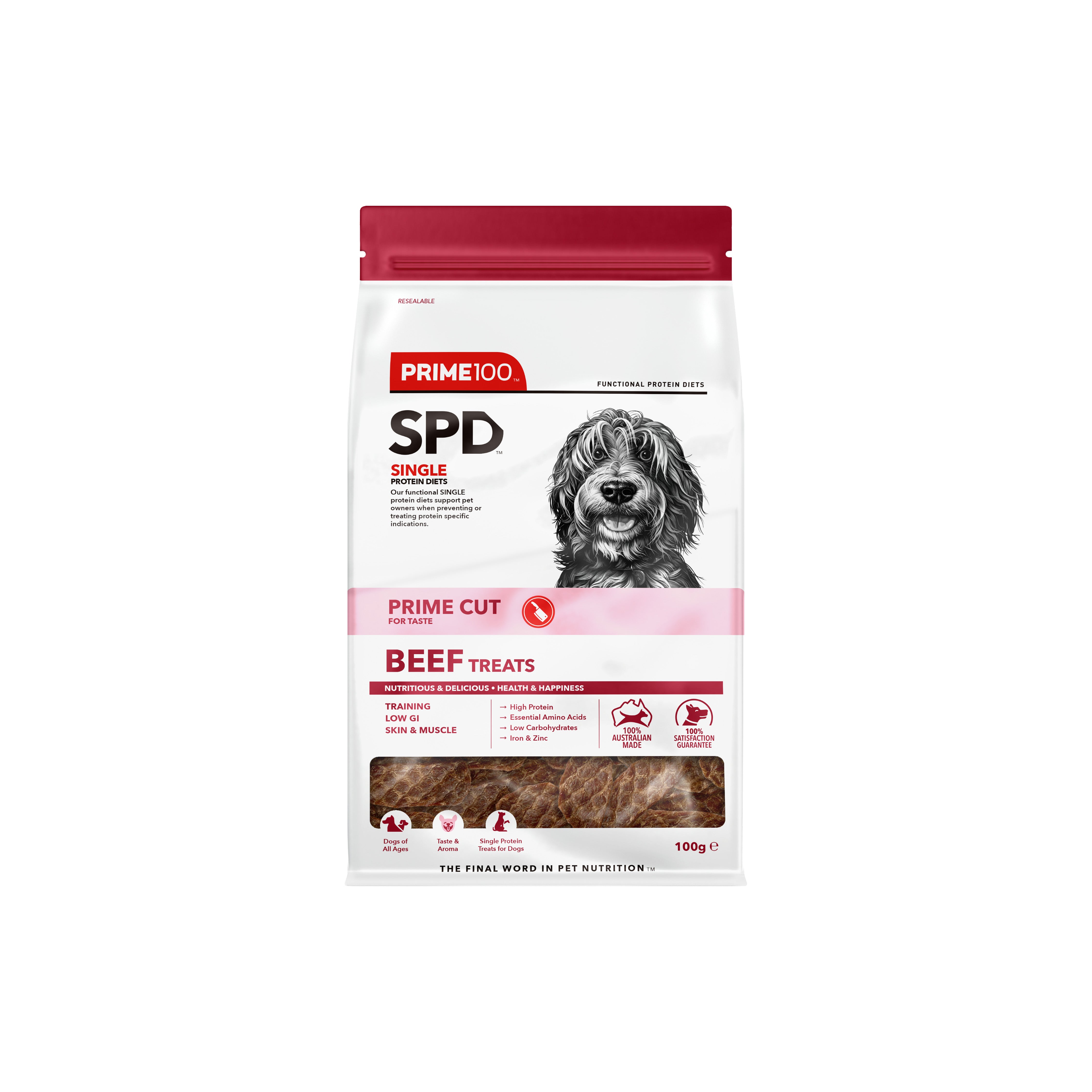 SPD™ Prime Cut Beef Treats 100g