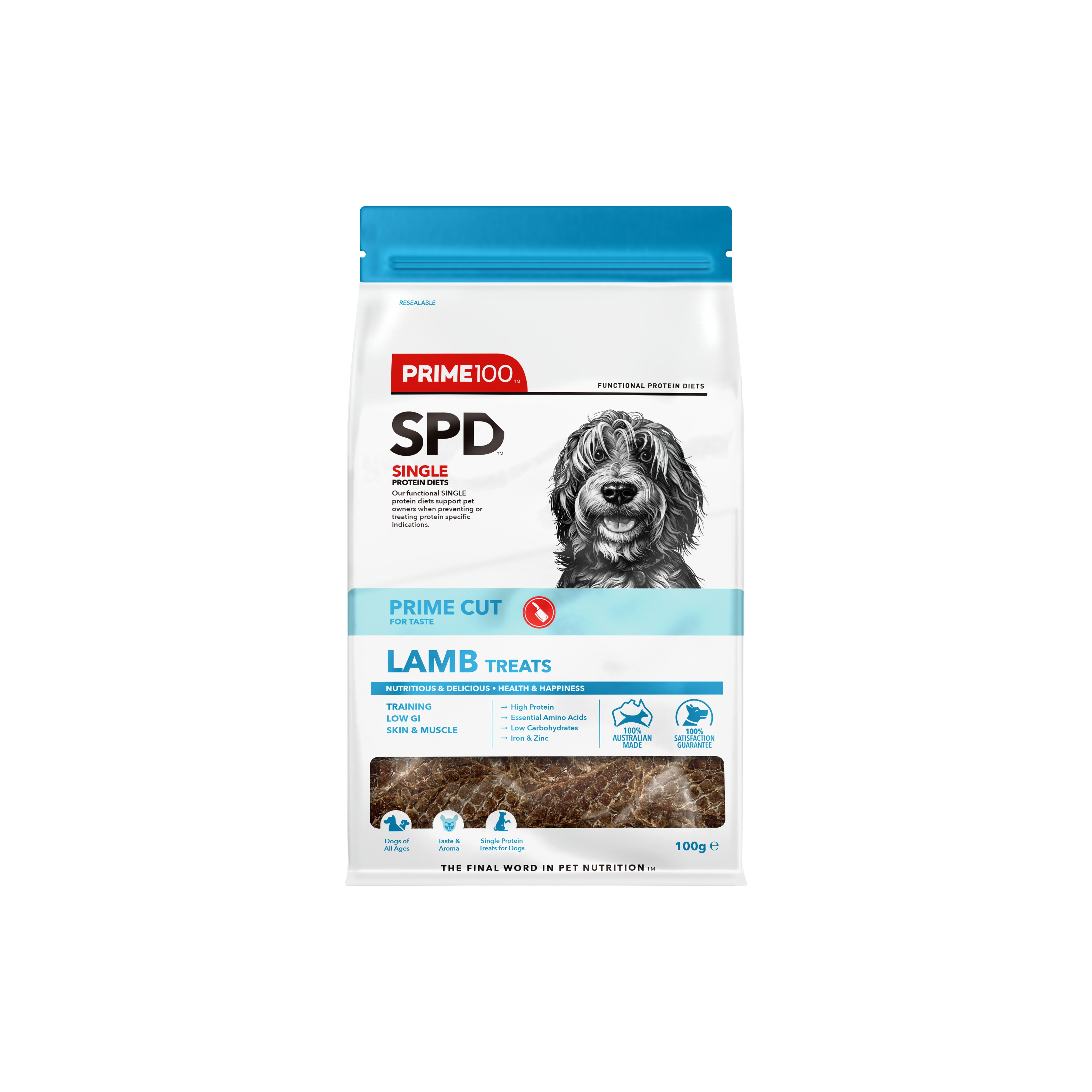 SPD™ Prime Cut Lamb Treats 100g